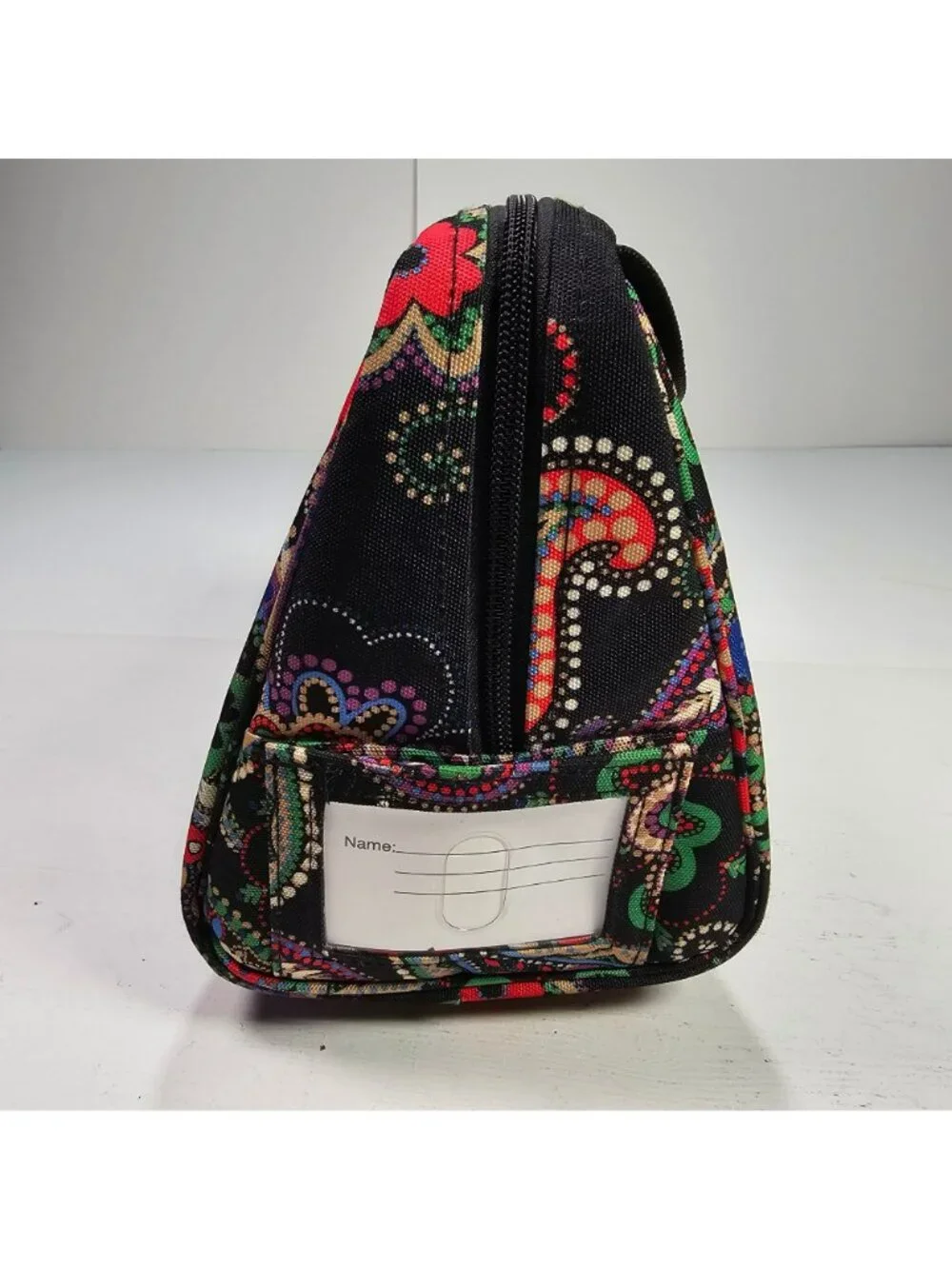 Vera Bradley Insulated Lunch Bag Zip Closure ID Card 8x7x6